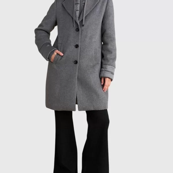 Attrattivo ATTRATTIVO ΗΜΙΠΑΛΤΟ 9921778-GRI Gray