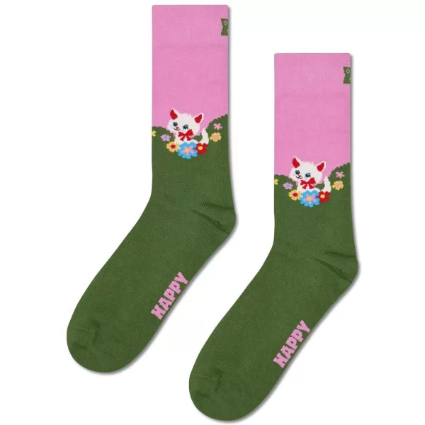 HAPPY SOCKS Kitten And Flowers Sock P003188-1000 Multi