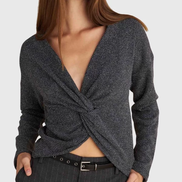 ATTRATTIVO ΜΠΛΟΥΖΑ 92308293-MAYRO DarkGray