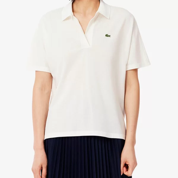 LACOSTE ΜΠΛΟΥΖΑ ΠΟΛΟ ΚΜ POLO SS 3PF1123-70V Cream