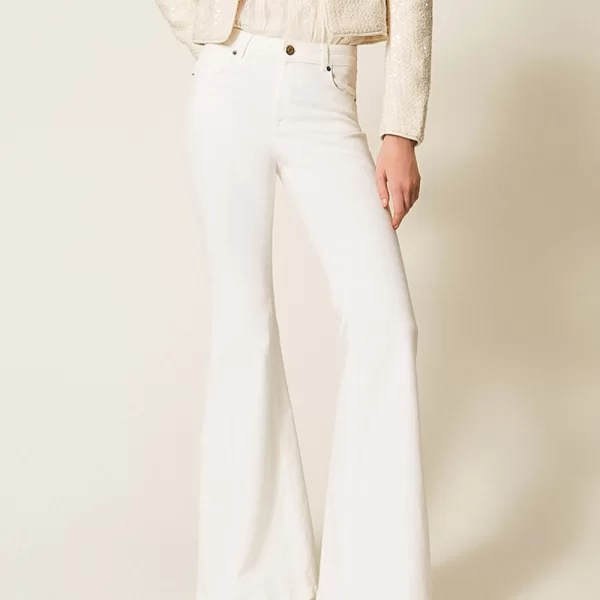 TWINSET ΠΑΝΤΕΛΟΝΙ 261TP2680-00381 Ecru