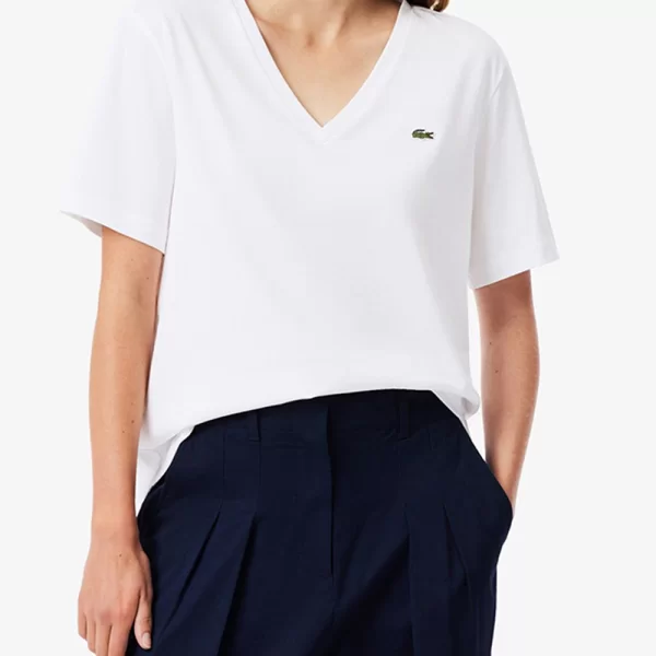 LACOSTE ΜΠΛΟΥΖΑ ΚΜ TEE-SHIRT SS 3TF7300-001 White