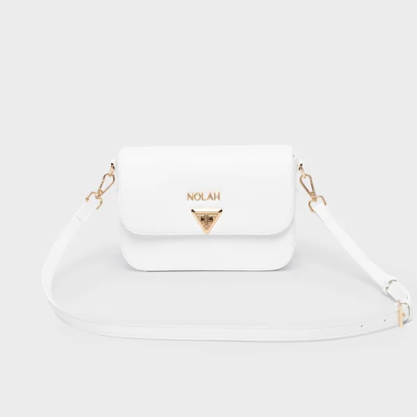 NOLAH ΓΥΝΑΙΚΕΙΑ ΤΣΑΝΤΑ FIONA WHITE LIGHT GOLD