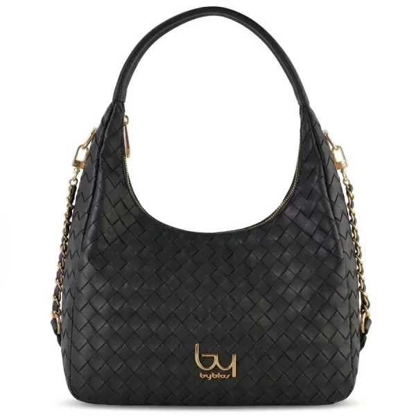 BYBYBLOS μαύρη τσάντα ώμου DESIRE 95B07