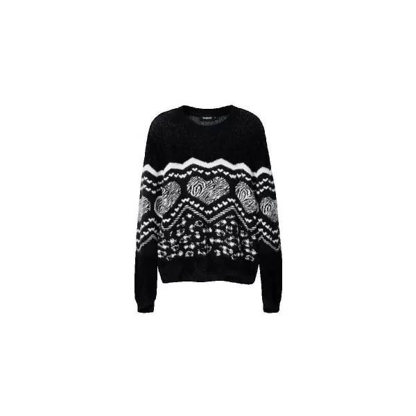 Πουλόβερ Desigual Bordure Coeur