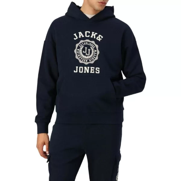 Jack & Jones T-shirt με κουκούλα Jack & Jones 12256815 navy