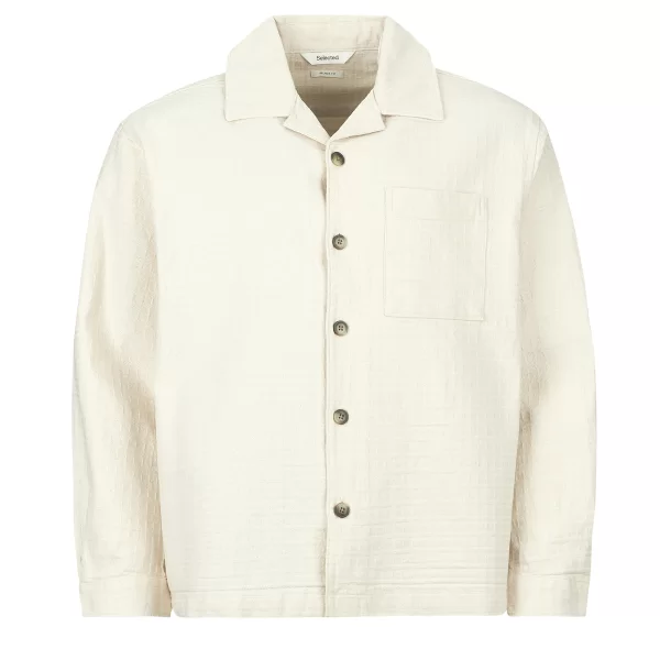 Μπλουζάκια Selected SLHRLXRAY UNDYED OVERSHIRT
