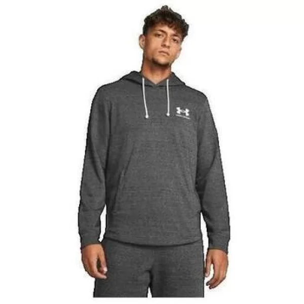 T-shirt με κουκούλα Under Armour Sweat à capuche Rival Terry gris