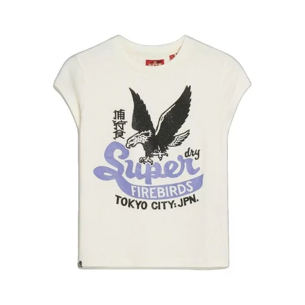 SUPERDRY T-shirt με κοντά μανίκια Superdry T-shirt à manches courtes avec motif fantaisie