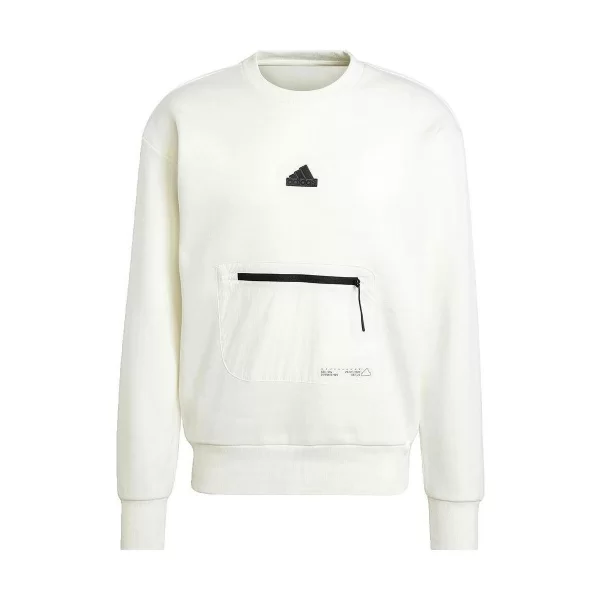 Αθλητικό T-shirt adidas Sweat à capuche City Escape blanc
