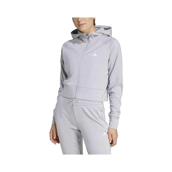 T-shirt με κουκούλα adidas Veste Aeroready Game And Go Fleece Tracksuit pour femme