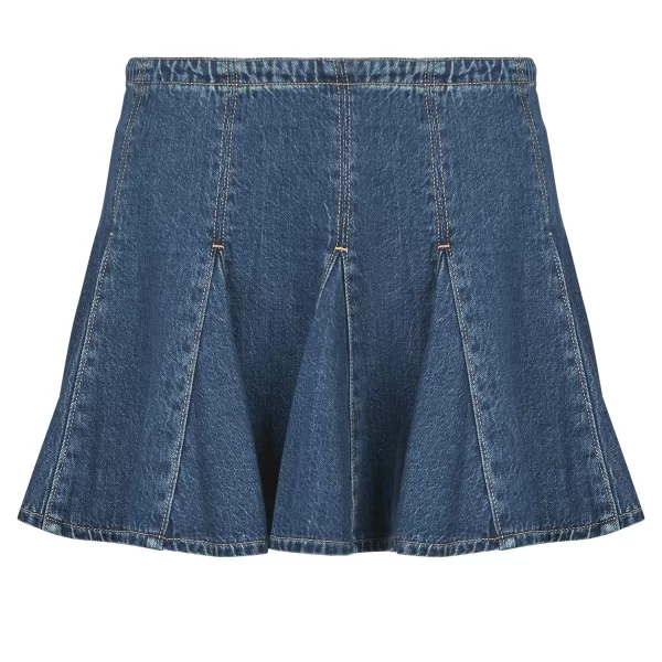 Κοντές φούστες Levis GODET MINI SKIRT