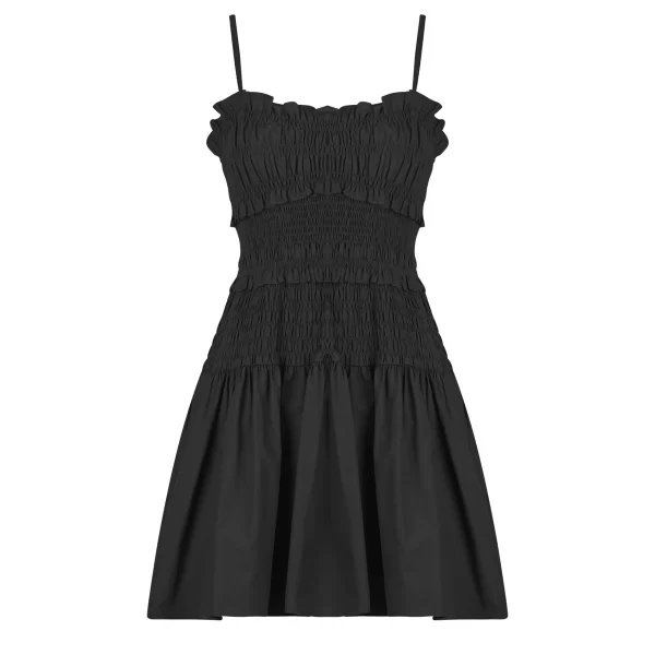 Κοντά Φορέματα MICHAEL Michael Kors POPLIN SMOCKED MINI DRESS
