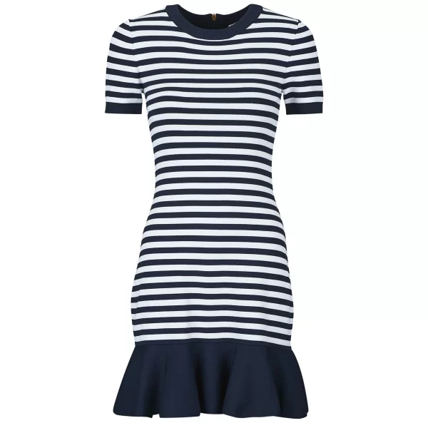 Κοντά Φορέματα MICHAEL Michael Kors STRIPE FLARE MINI DRS