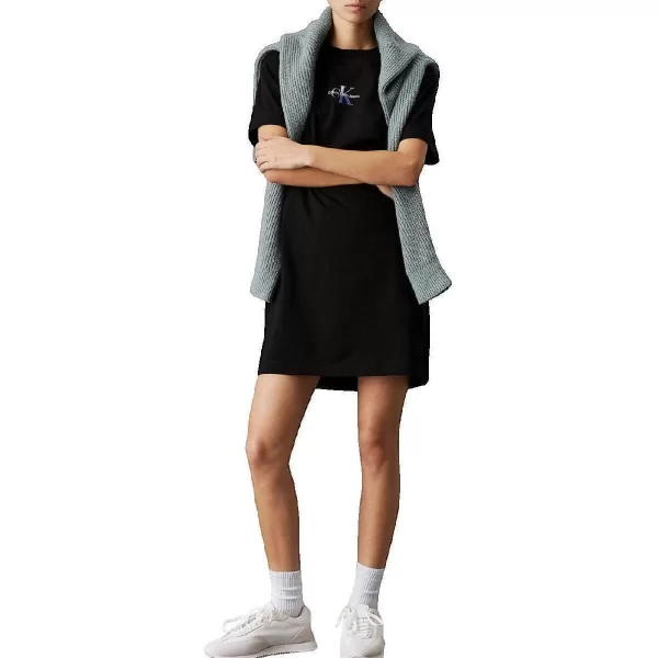 Κοντά Φορέματα Calvin Klein Jeans Robe Calvin Klein Jeans noire en jersey de coton