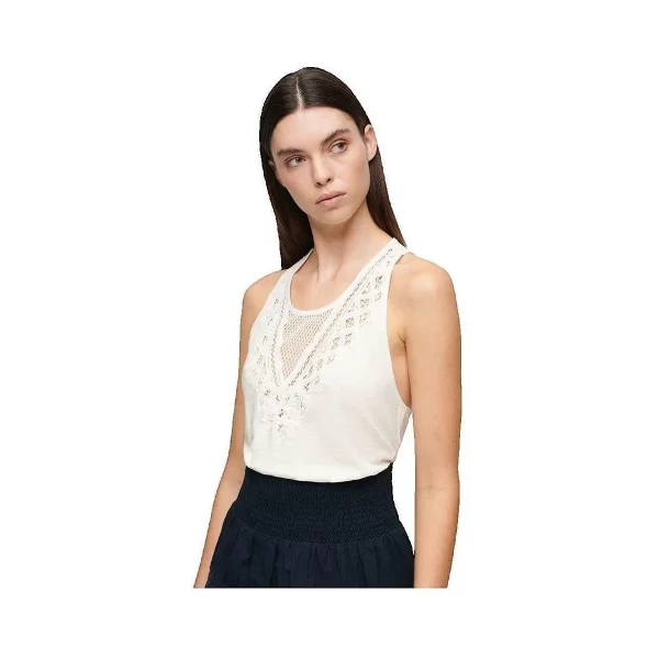 Μπλούζα Superdry Débardeur avec détails en dentelle