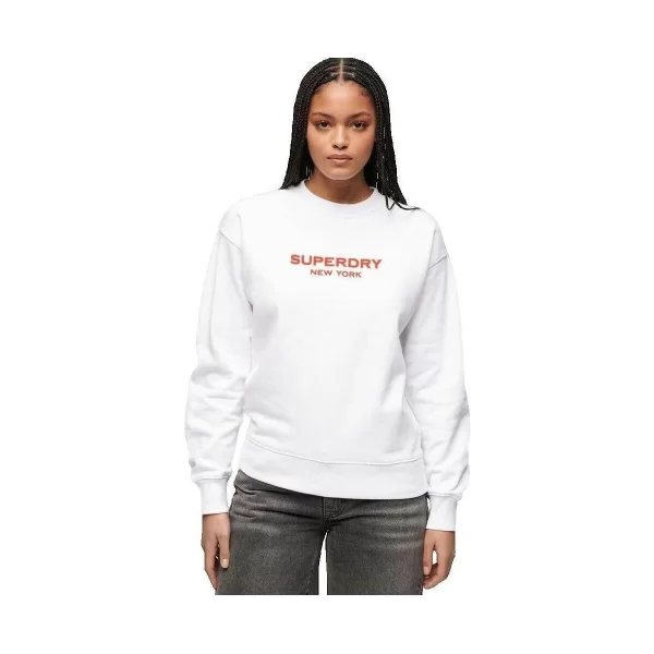 Αθλητικό T-shirt Superdry Sweatshirt Sport Luxe blanc