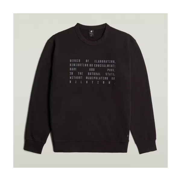 Αθλητικό T-shirt G-Star Raw TEXT GRAPHIC R SW