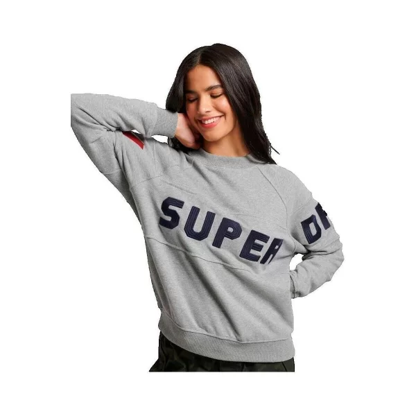Αθλητικό T-shirt Superdry Sweatshirt Ski gris