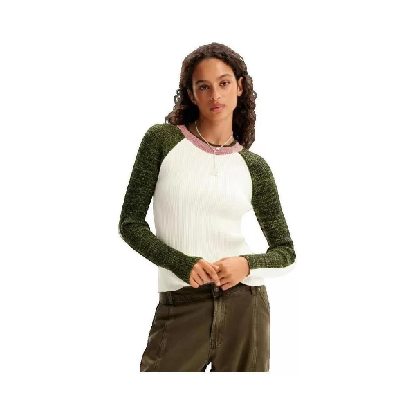 Πουλόβερ Desigual Côtelé Chiné