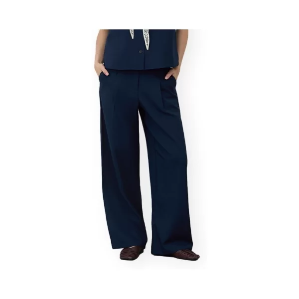 Φαρδιά παντελόνια Vila Rosa Trousers - Navy Blazer