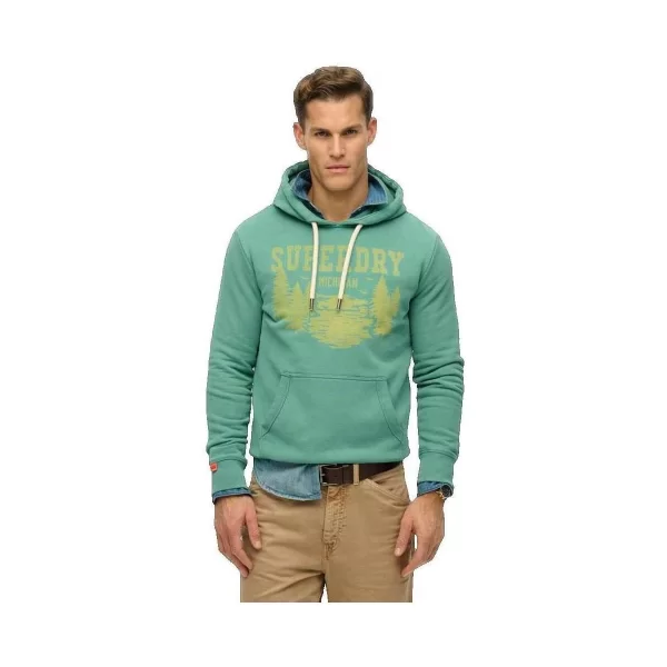 T-shirt με κουκούλα Superdry Lo-Fi Mono Relaxd