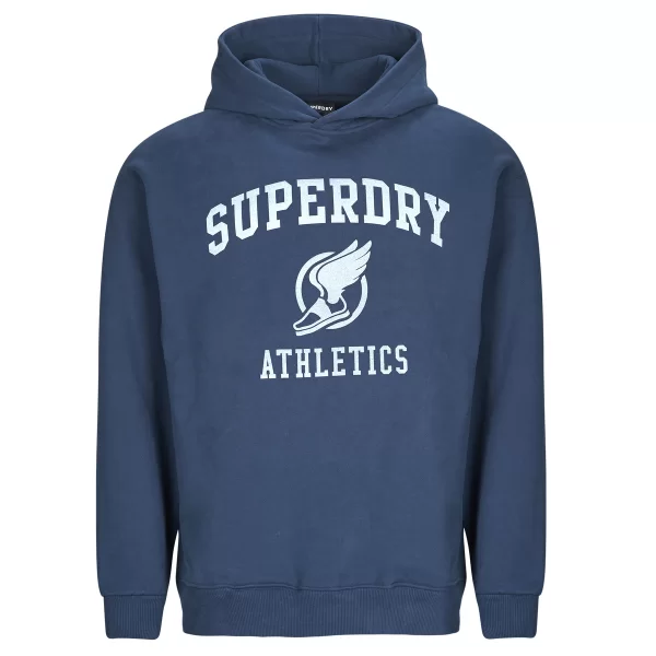 T-shirt με κουκούλα Superdry OVERSIZE VINTAGE ATHLETIC