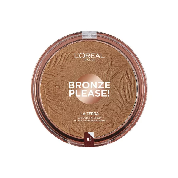 Πούδρες & Βάσεις L'oréal Powder Foundation Bronze Please La Terra - 03 Meduim Ca