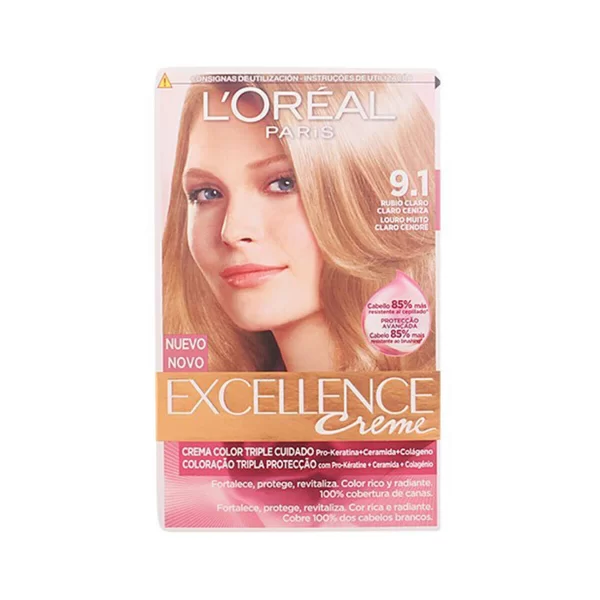 βαφή μαλλιών L'oréal Excellence Cream Hair Color - 9.1 Blond Cair Cendré Cla