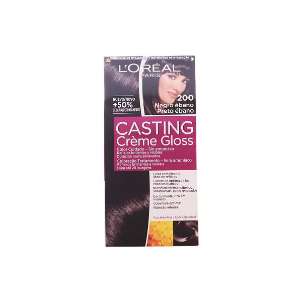 L'Oreal βαφή μαλλιών L'oréal Permanent Hair Color Casting Creme Gloss - 200 Noir Ebè