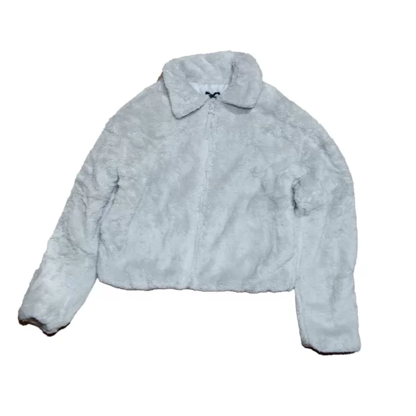 Body Talk Bodytalk W Teddy Fullzip Wide Collar Steel (1252-906229-00509)