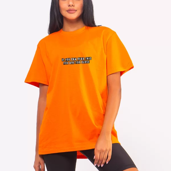 C899 | Too Close - Tee Πορτοκαλί C899