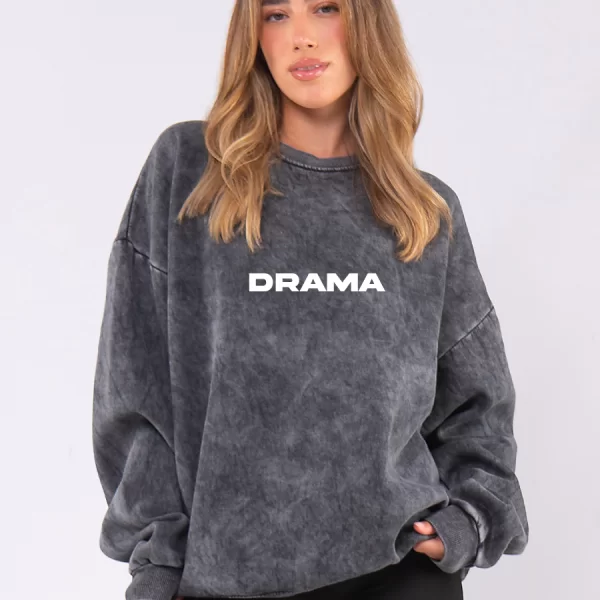 C1064 | Drama - Crewneck Ανθρακί C1064