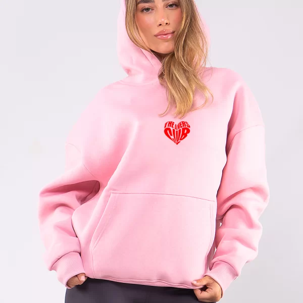 C1073 | The Lovers Club - Hoodie Ροζ C1073