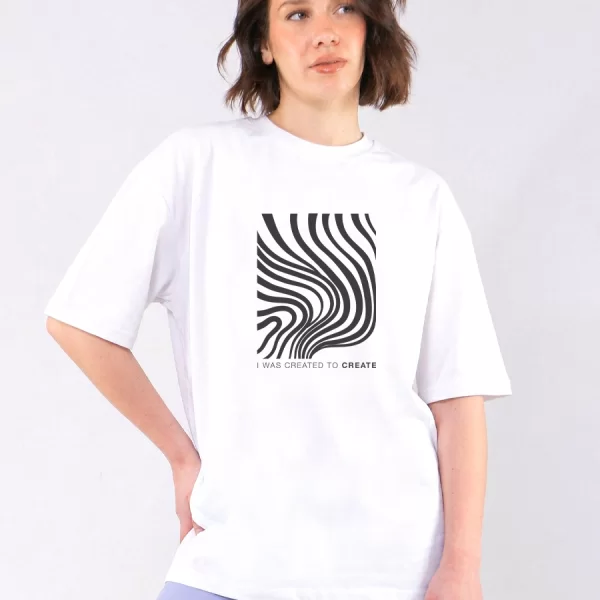 C1128 | Create - Oversized Άσπρο C1128