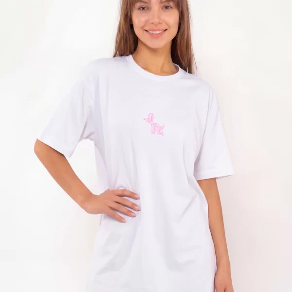 C1141 | Balloon Dog - Tee Άσπρο C1141