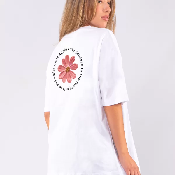 C1147 | Say Goodbye - Oversized Άσπρο C1147
