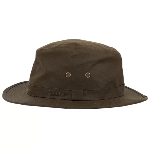 Barbour Dawson Waxed Safari Hat MHA0733OL51 Λαδί