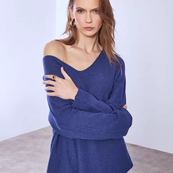 Πουλόβερ με V λαιμόκοψη SQ7587.4930+8