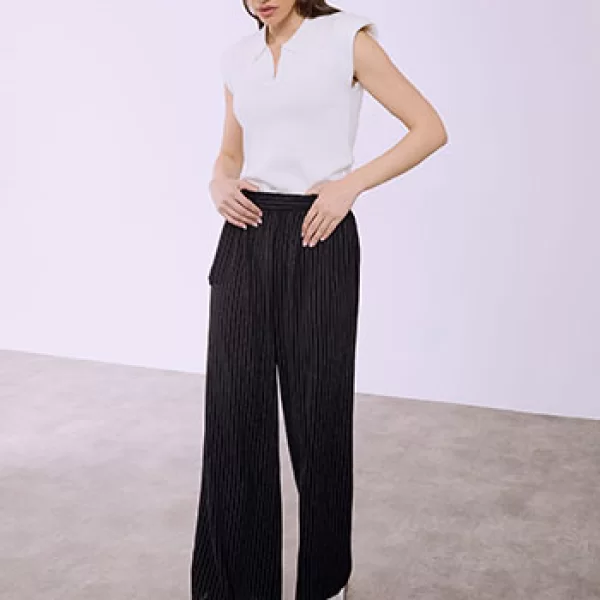 Παντελόνα ριγέ με δέσιμο SQ1430.1886+1