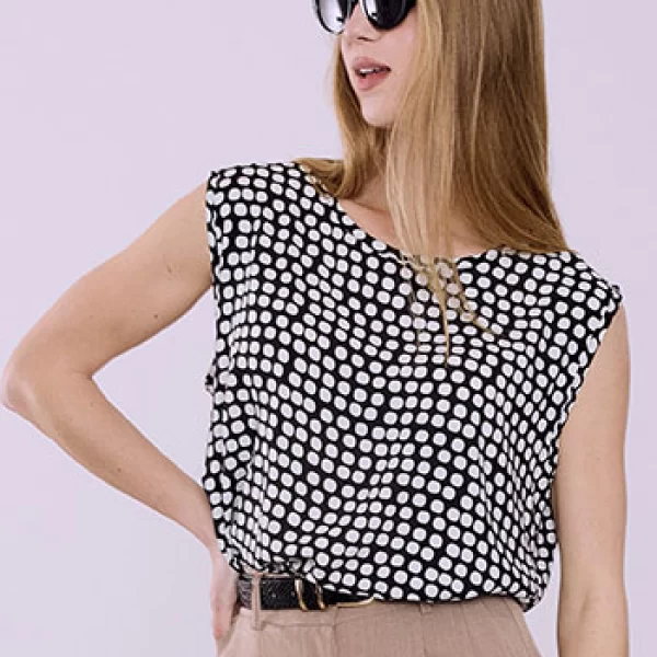 Μπλούζα με πουά SQ7616.4059+1