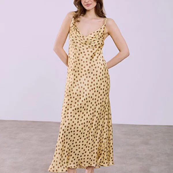 Φόρεμα μάξι με πουά SQ7629.8305+3