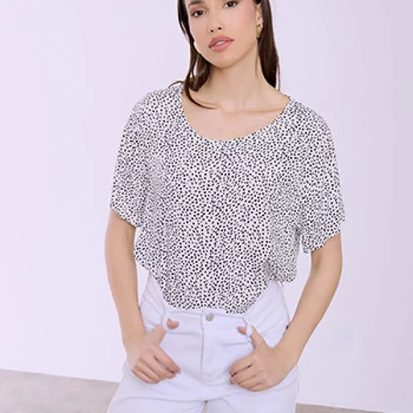 Μπλούζα εμπριμέ SQ7616.4054+1