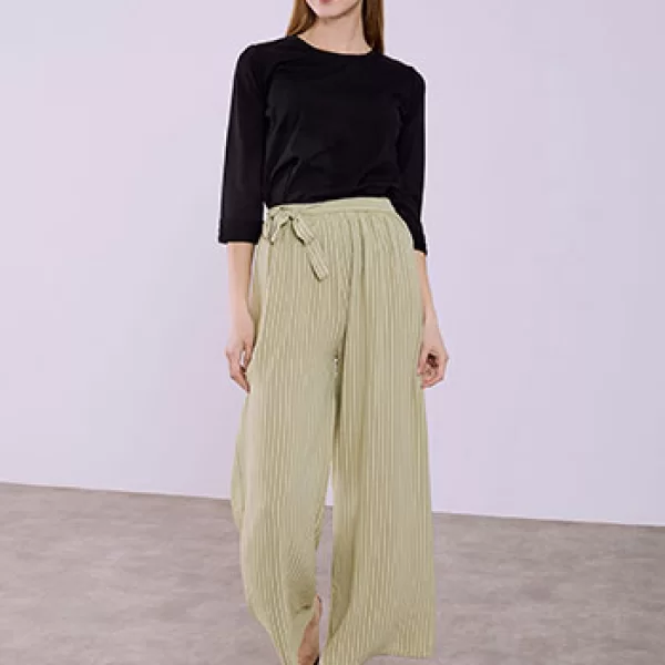 Παντελόνα ριγέ με δέσιμο SQ1430.1886+3