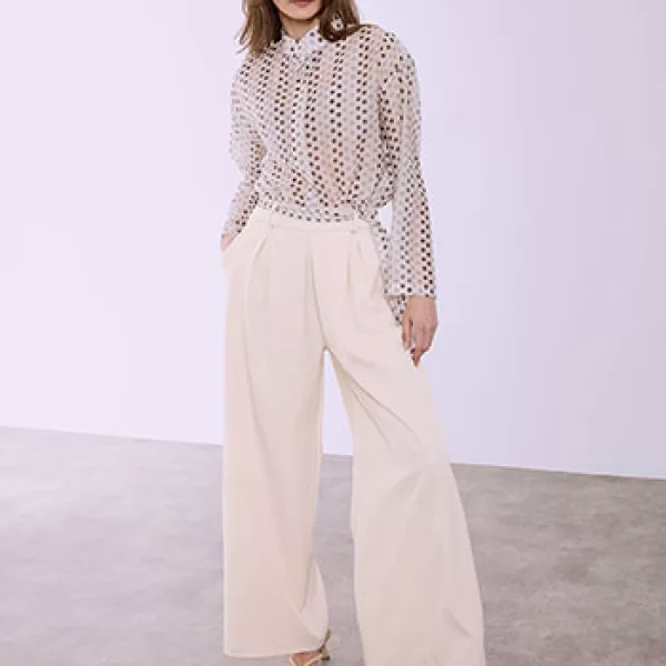 Παντελόνα με πουά ζώνη SQ7702.1711+4