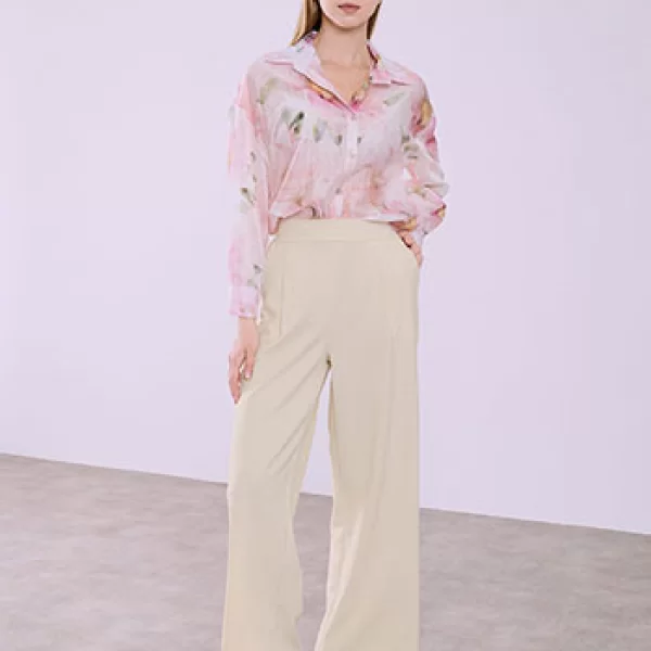 Παντελόνα με πιέτες SQ8011.1181+3