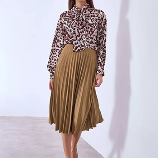 Φούστα μίντι πλισέ SQ7834.2878+2