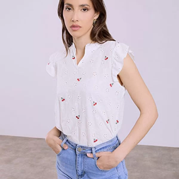 Μπλούζα με κεράσια SQ7591.4103+1