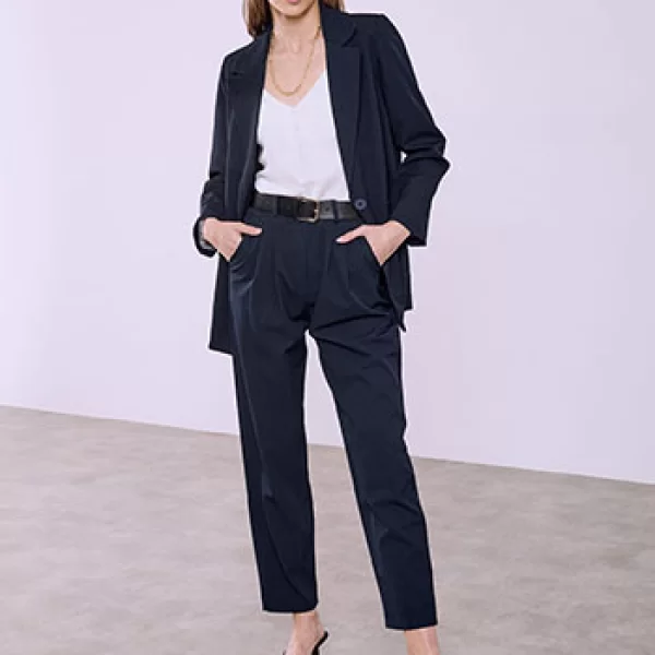 Παντελόνι με πιέτες SQ7880.1123+3