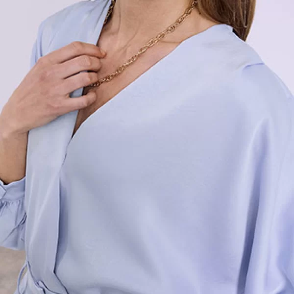 Μπλούζα σατέν με πιέτα SQ7880.4006+1